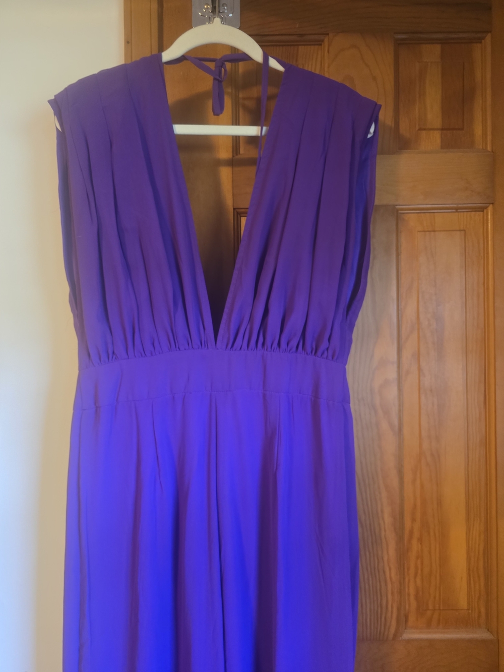 NWT Love & Lemonade Purple V-Neck Sleeveless Jumpsuit